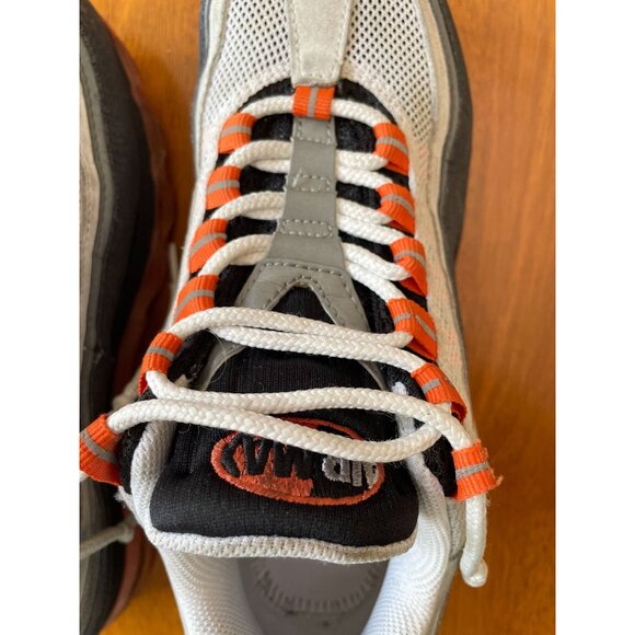 Nike Air Max Men's Sneakers Sz 6.5 Gray & Orange Vintage Vibes 2010 - Picture 15 of 16